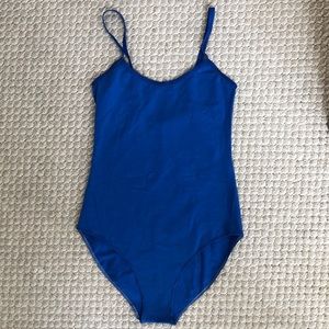 American Apparel Cotton Blue Bodysuit / small